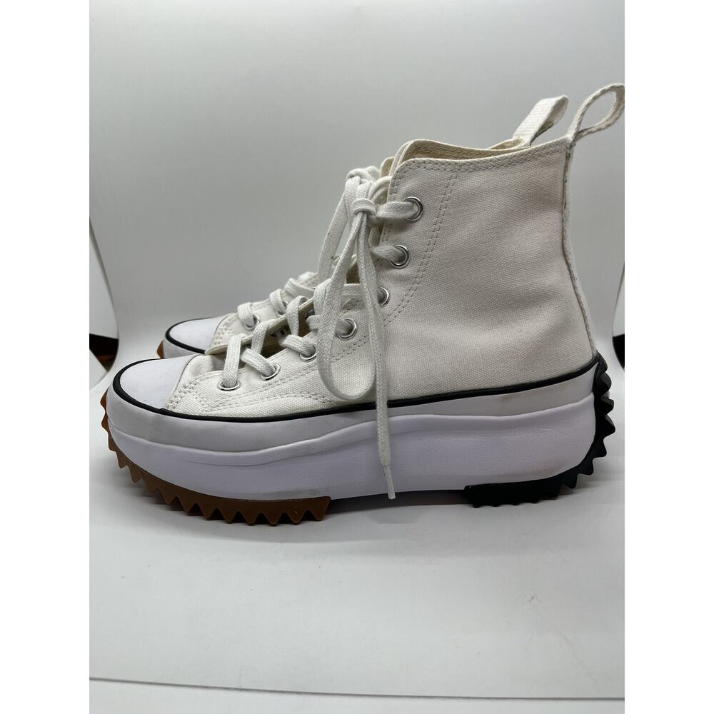 Converse Run Star Hike High Women's 6.5 Men’s 5 White Black Gum 166799C NICE